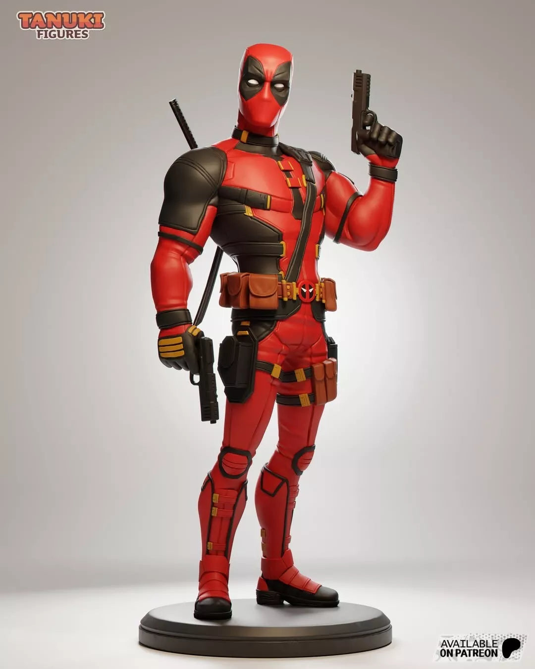 Deadpool | 6-Inch Resin Model Kit | Toon-Style Chaotic Merc