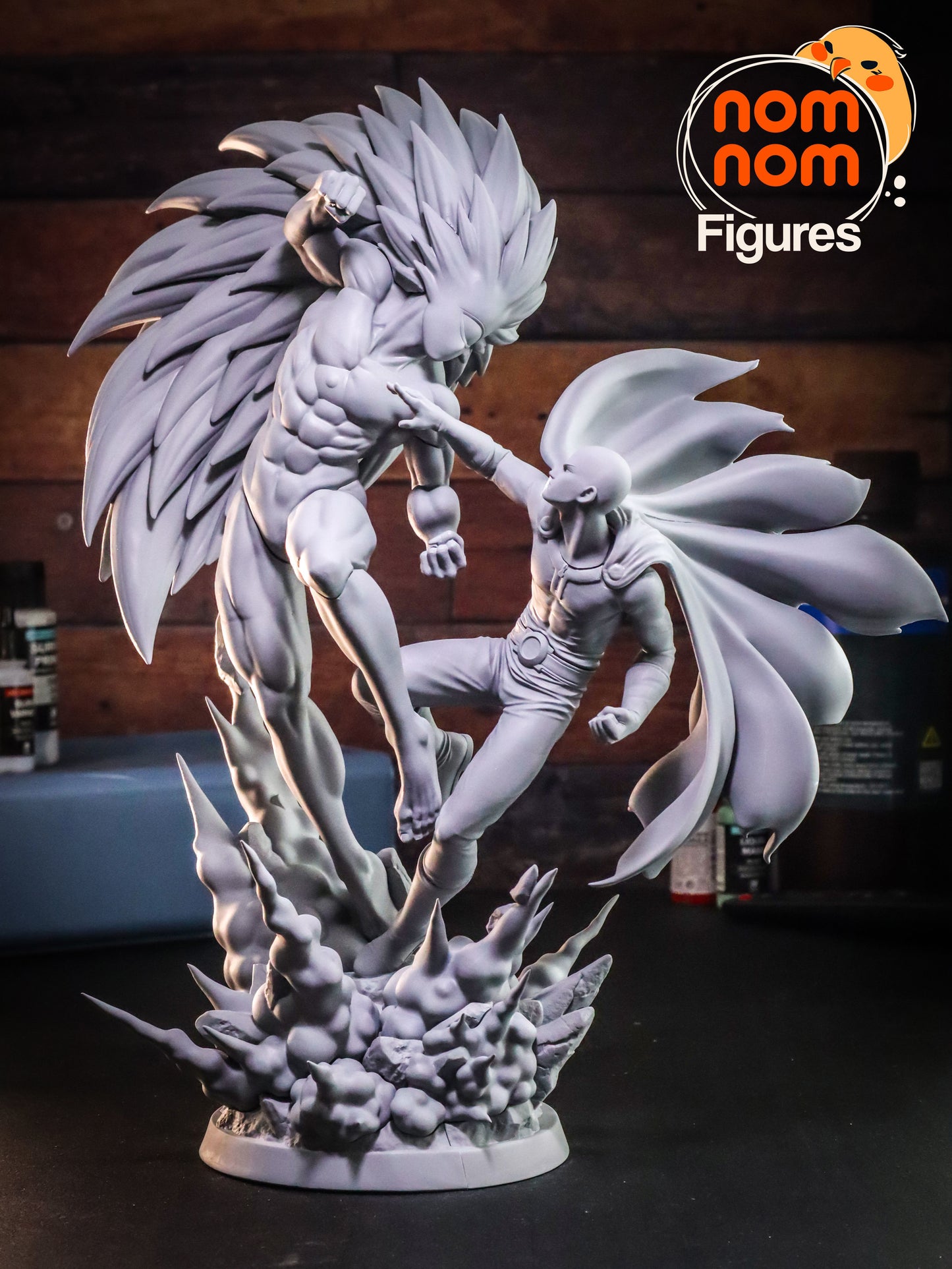 Saitama vs Boros | 12.5-Inch Resin Model Kit | DIY One Punch Man Epic Showdown