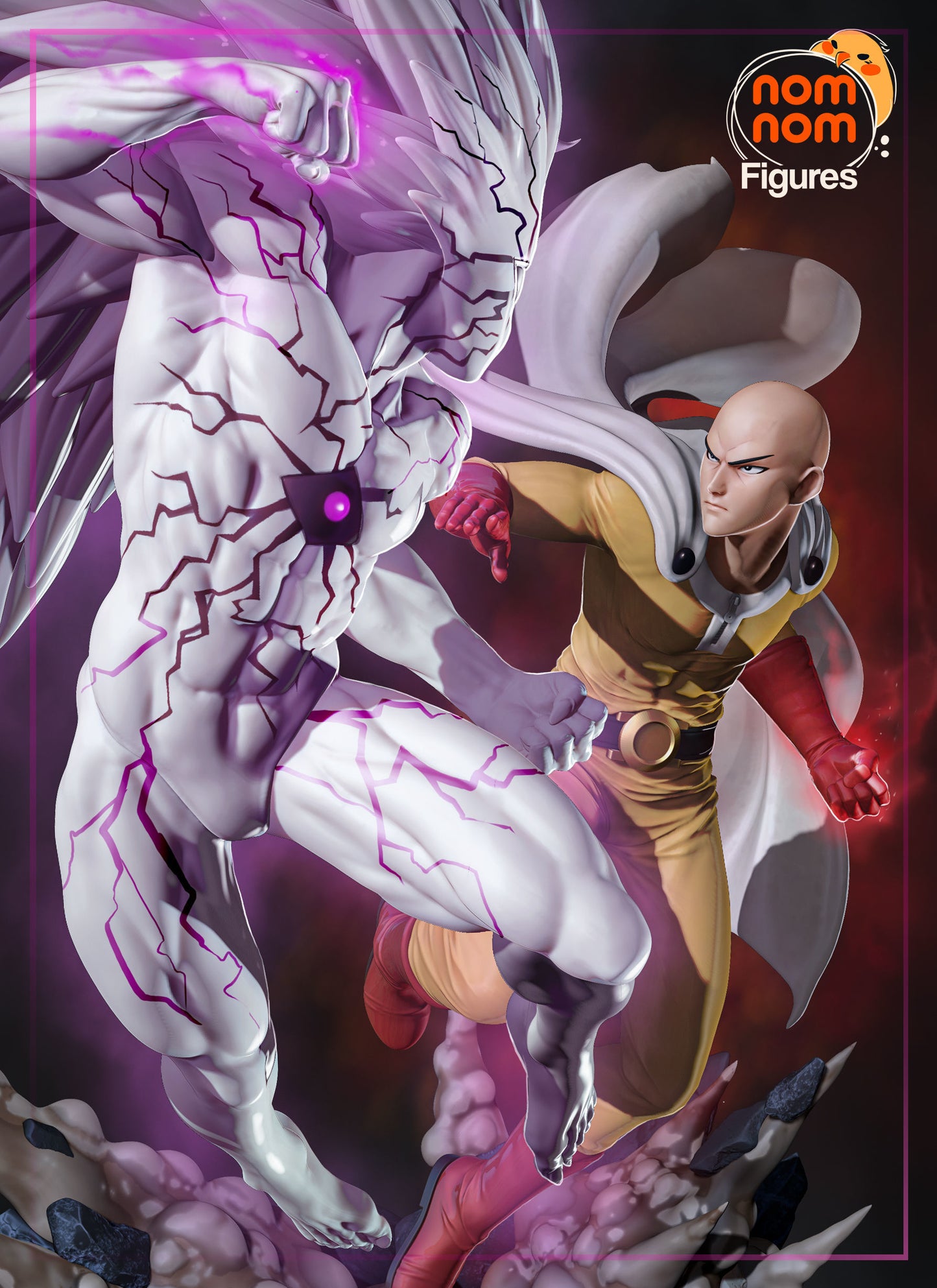 Saitama vs Boros | 12.5-Inch Resin Model Kit | DIY One Punch Man Epic Showdown