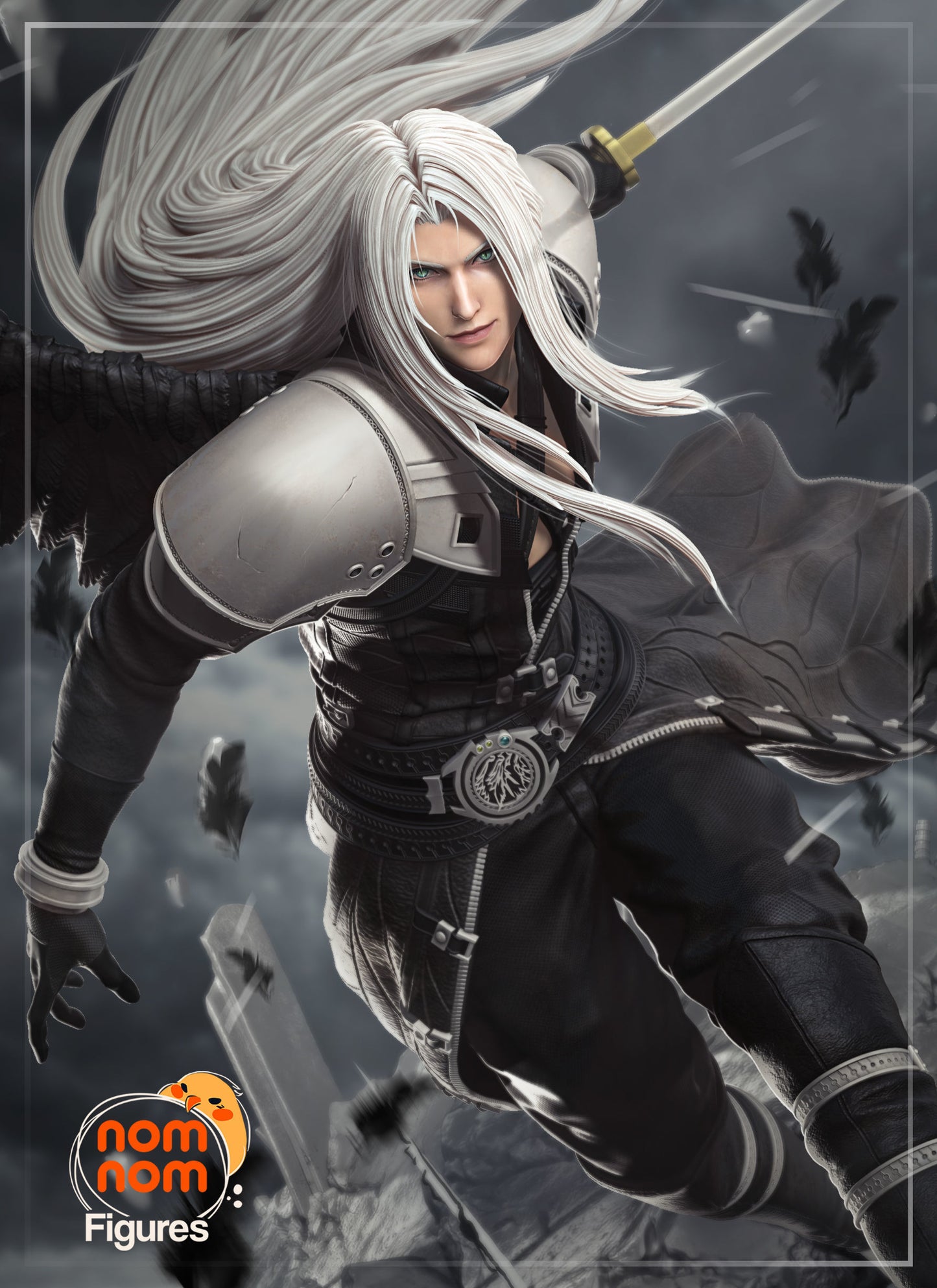 Sephiroth | 15-Inch Resin Model Kit | DIY Final Fantasy VII Villain