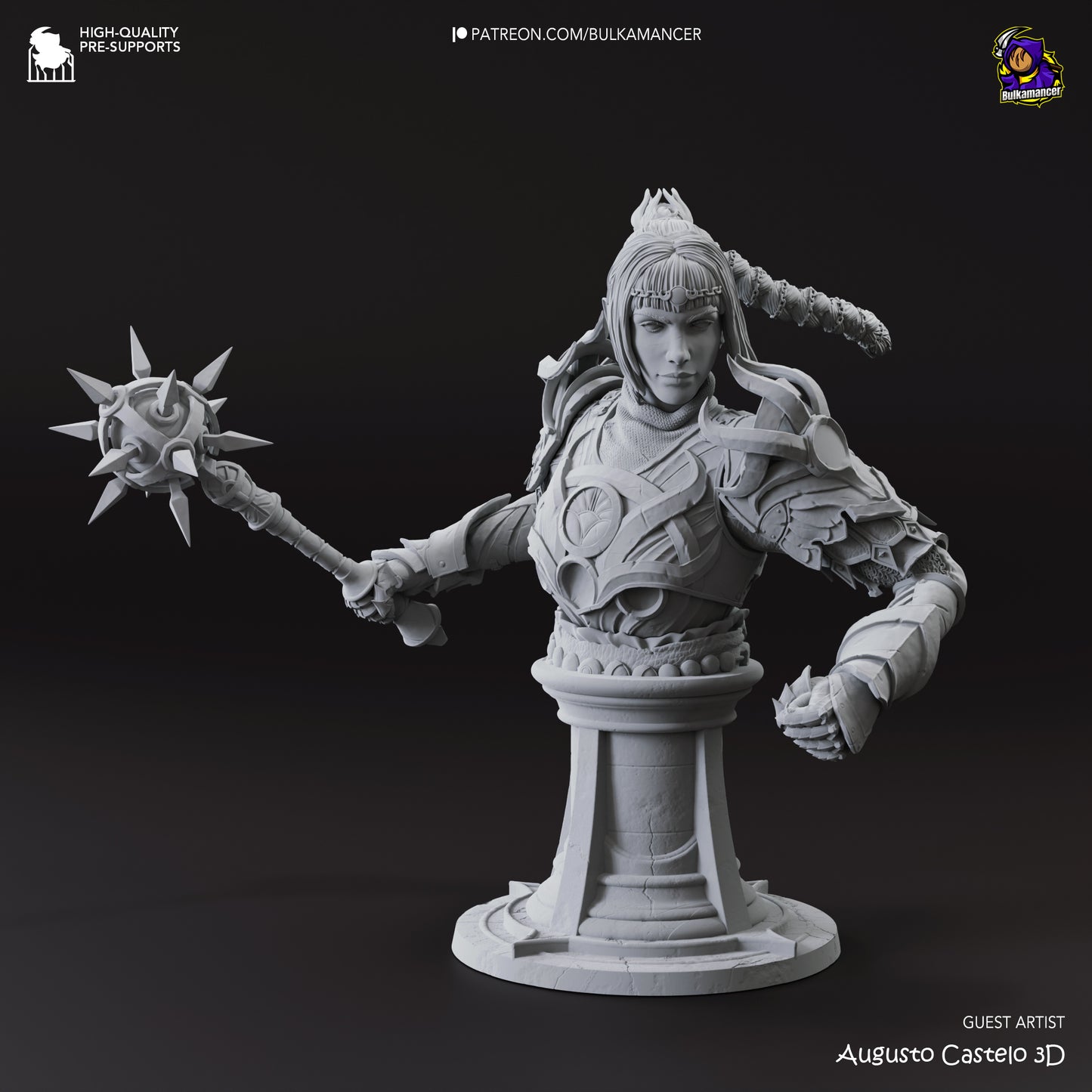 Shadowheart | Resin Model or Bust Kit | DIY Baldur's Gate 3 Cleric of Shar/Selune