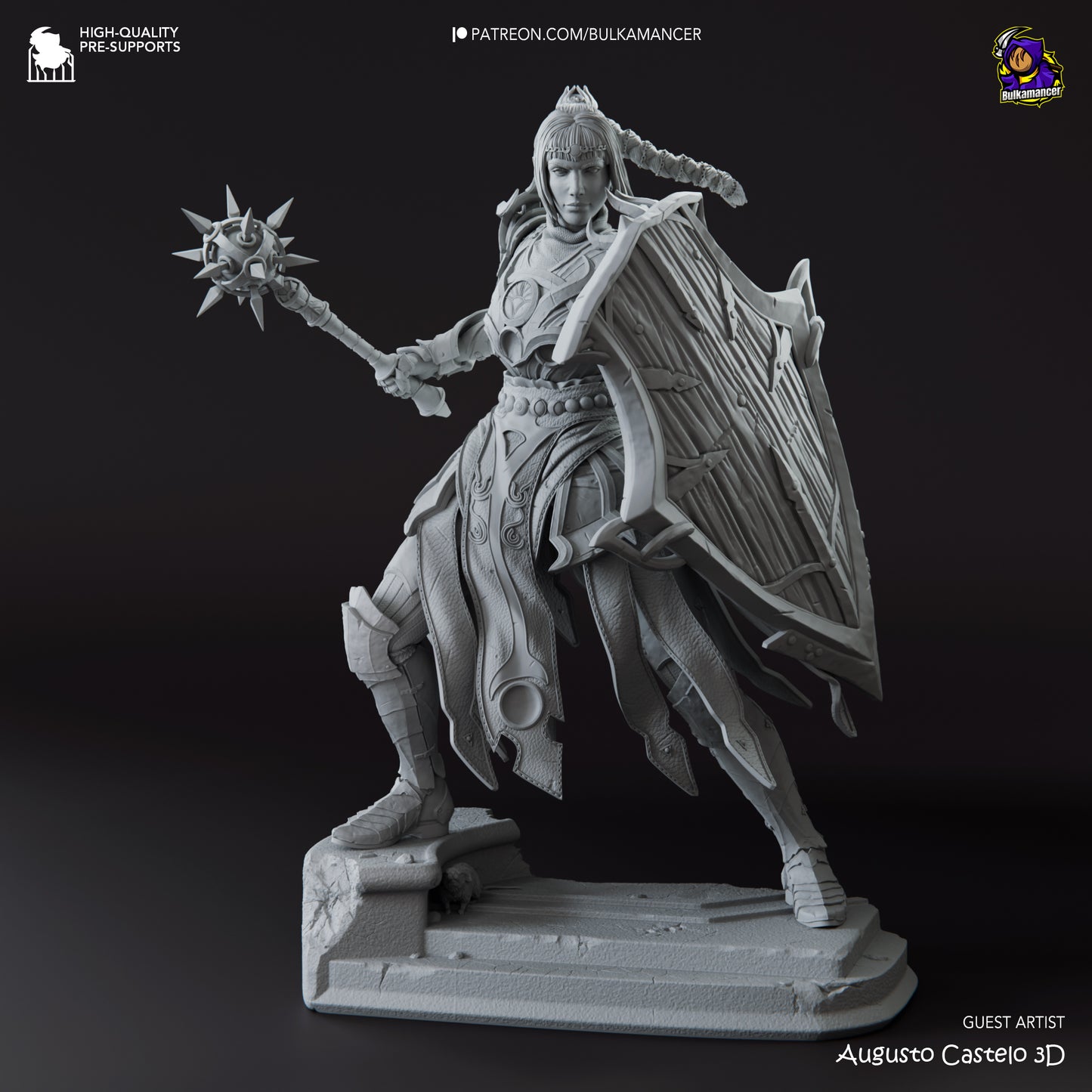 Shadowheart | Resin Model or Bust Kit | DIY Baldur's Gate 3 Cleric of Shar/Selune