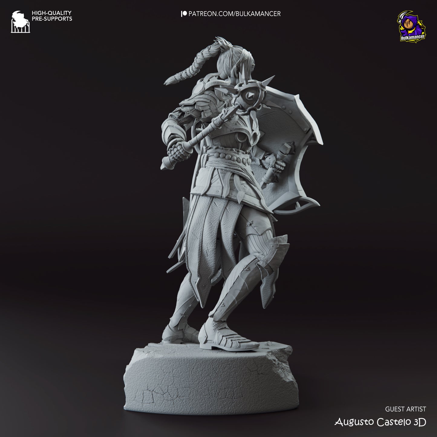 Shadowheart | Resin Model or Bust Kit | DIY Baldur's Gate 3 Cleric of Shar/Selune