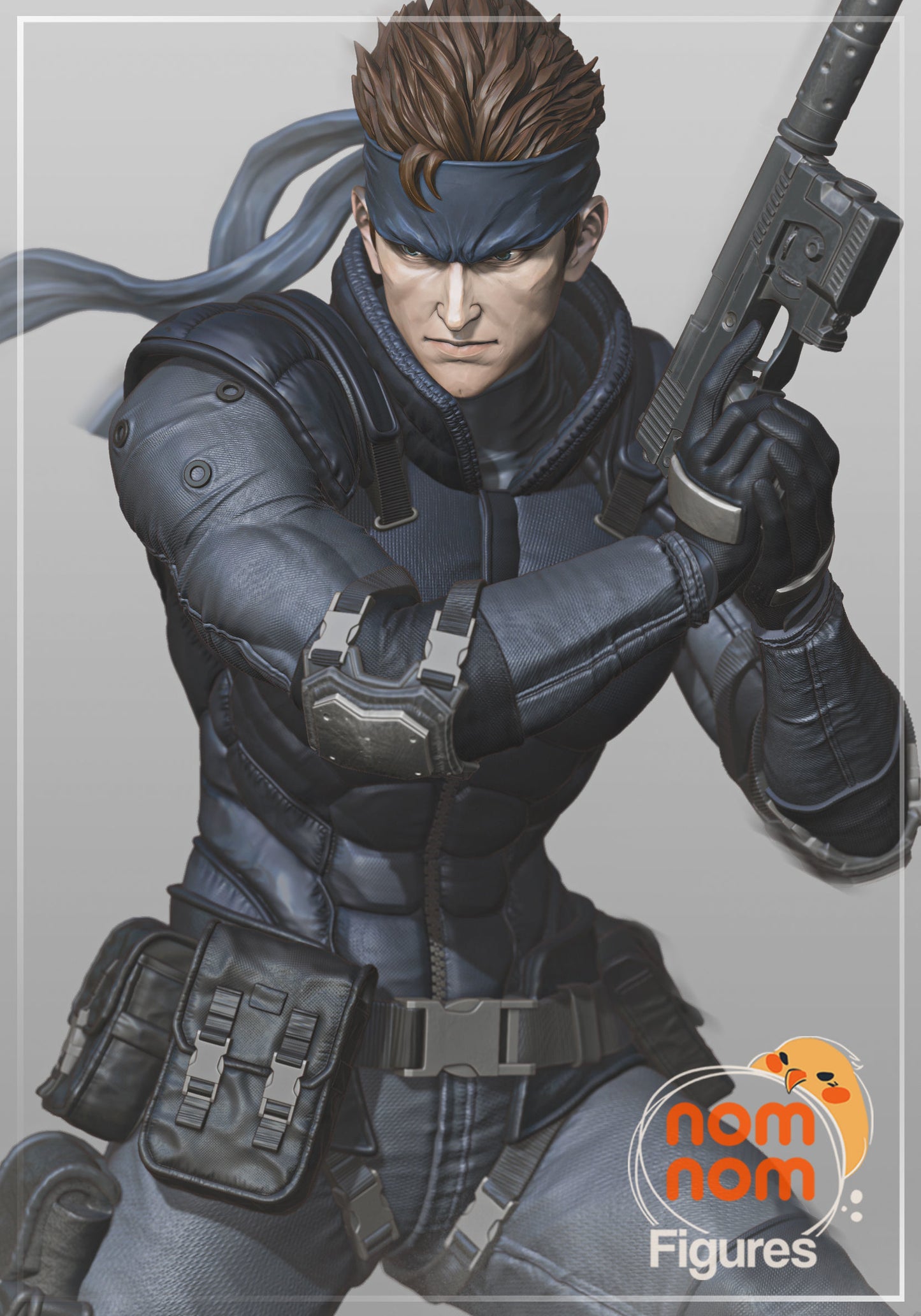 Solid Snake | 7.5-Inch Resin Model Kit | DIY Metal Gear Solid Stealth Operative