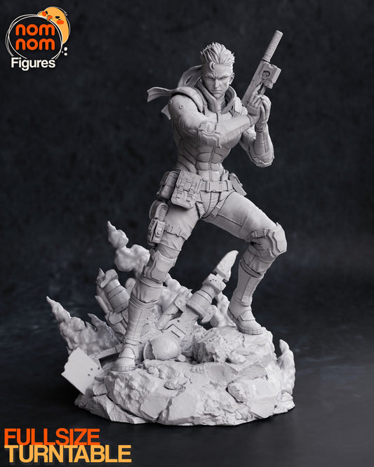 Solid Snake | 7.5-Inch Resin Model Kit | DIY Metal Gear Solid Stealth Operative