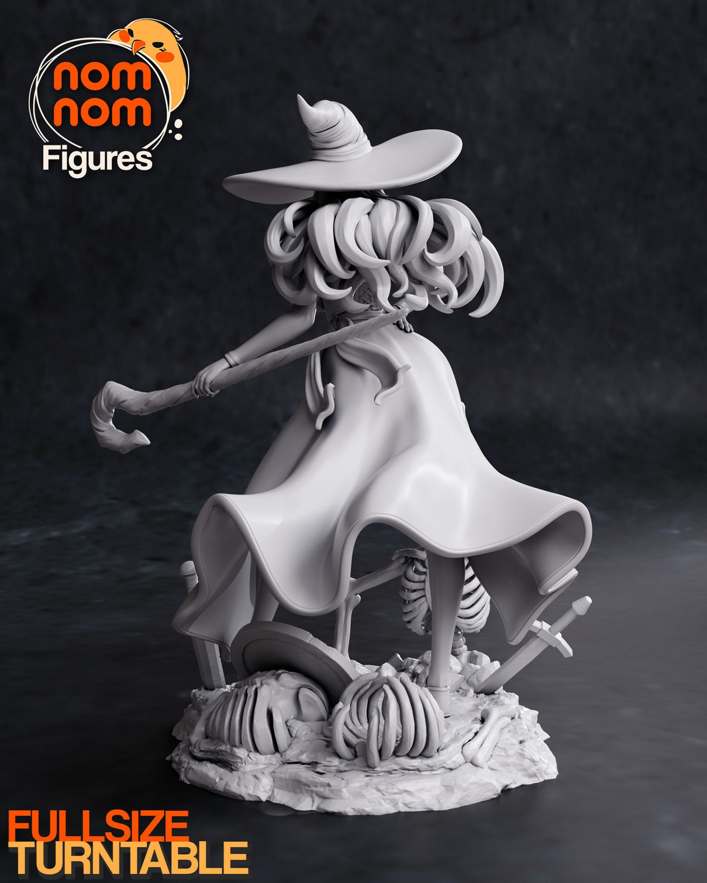 Sorceress | 7.5-Inch Resin Model Kit | DIY Dragon's Crown Spellcaster