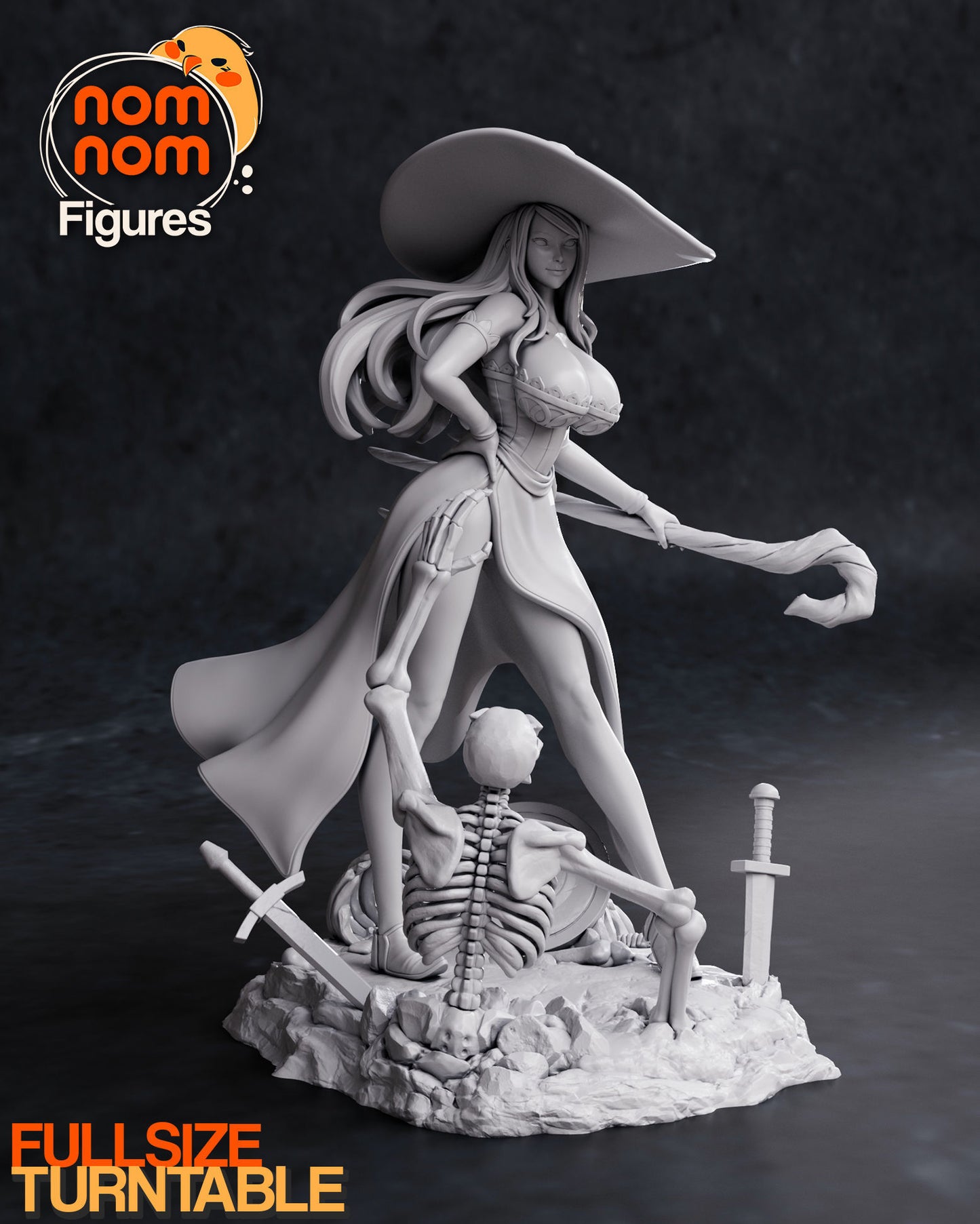 Sorceress | 7.5-Inch Resin Model Kit | DIY Dragon's Crown Spellcaster