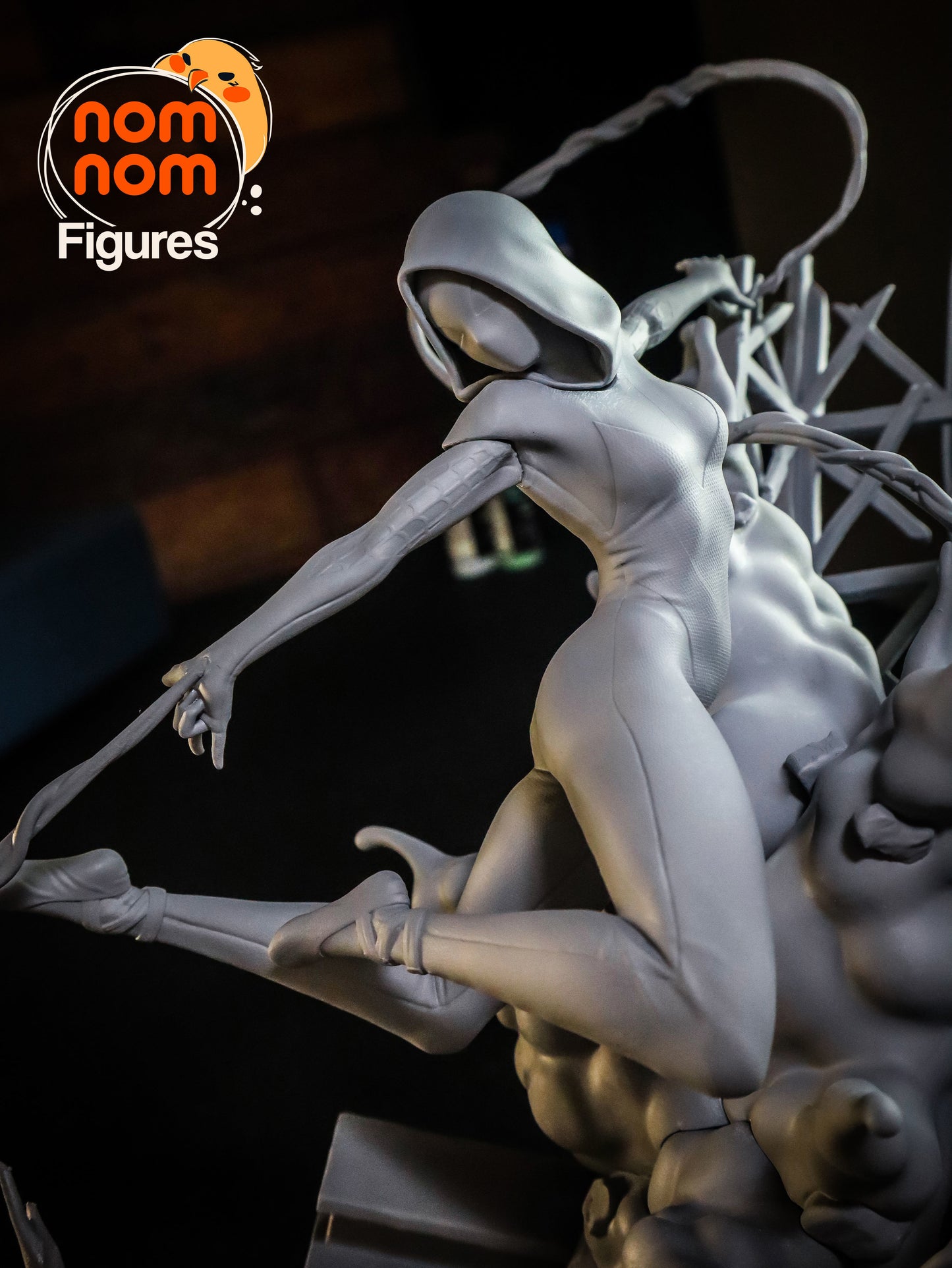 Spider Gwen | 7.5-Inch Resin Model Kit | DIY Spider-Verse Ghost Spider