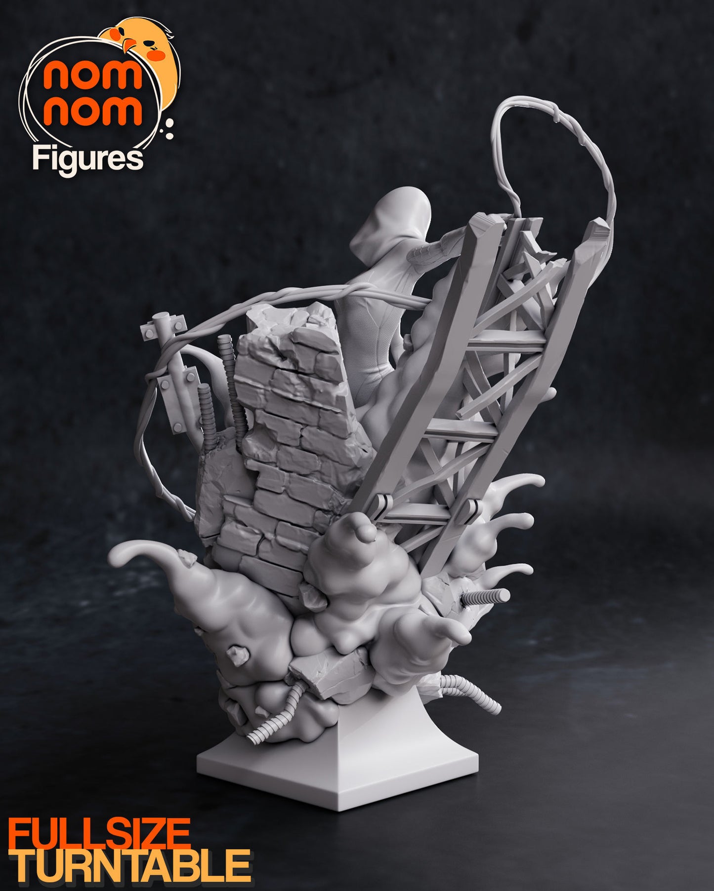 Spider Gwen | 7.5-Inch Resin Model Kit | DIY Spider-Verse Ghost Spider