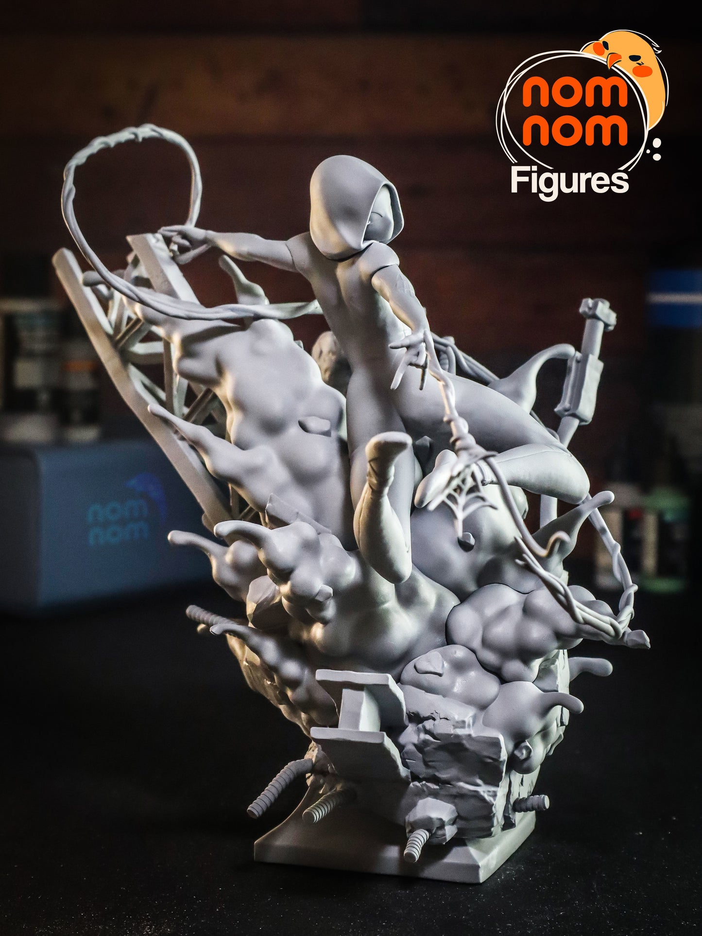 Spider Gwen | 7.5-Inch Resin Model Kit | DIY Spider-Verse Ghost Spider