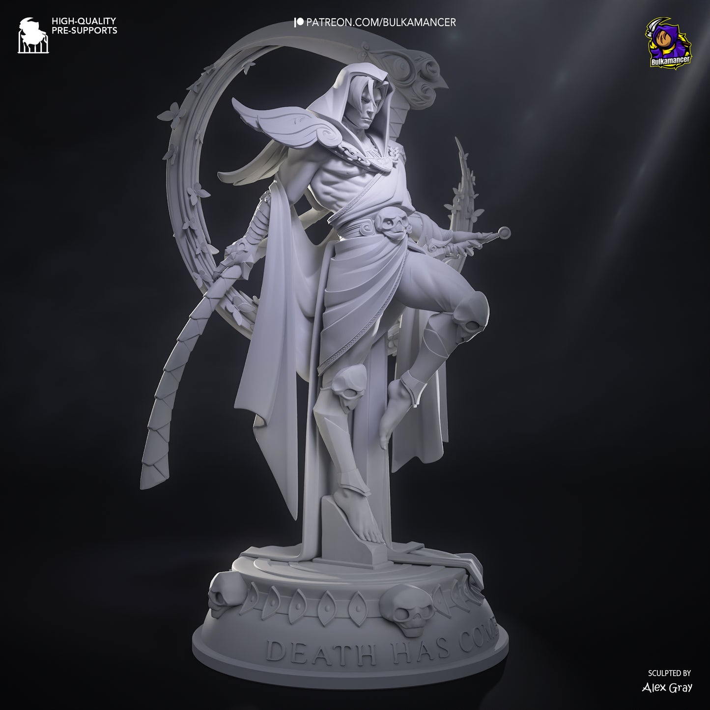 Thanatos | 12.5-Inch Resin Model Kit | Hades Judgment Incarnate of the Underworld
