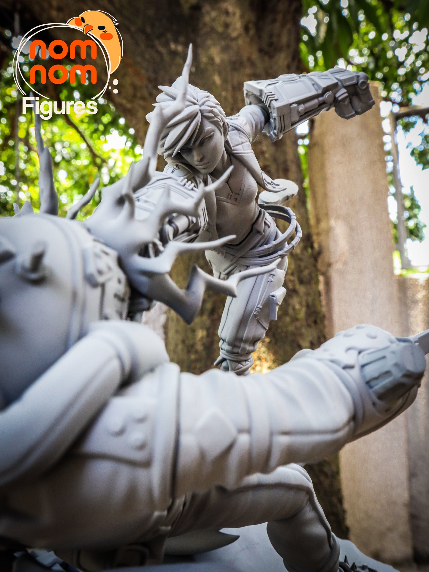Vi vs Chemtank | 8.5-Inch Resin Model Kit | DIY Arcane Piltover Enforcer
