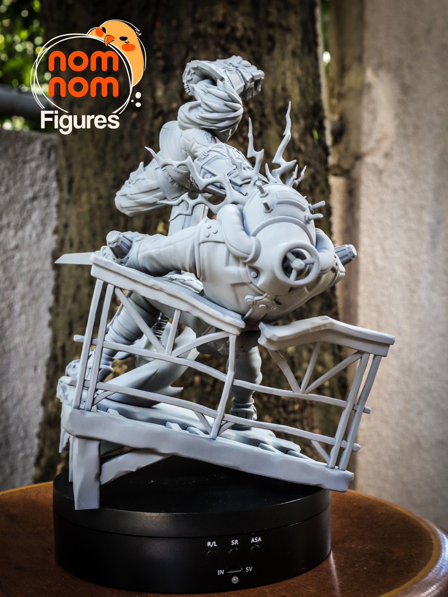 Vi vs Chemtank | 8.5-Inch Resin Model Kit | DIY Arcane Piltover Enforcer