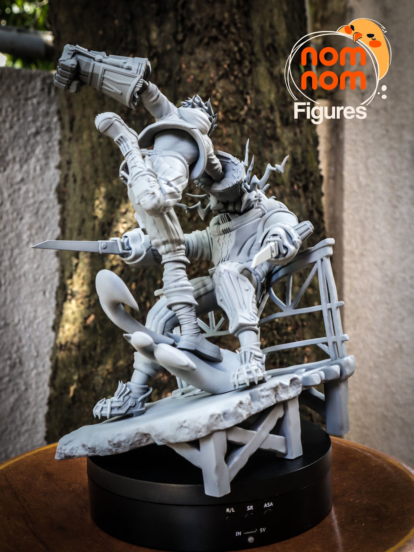Vi vs Chemtank | 8.5-Inch Resin Model Kit | DIY Arcane Piltover Enforcer