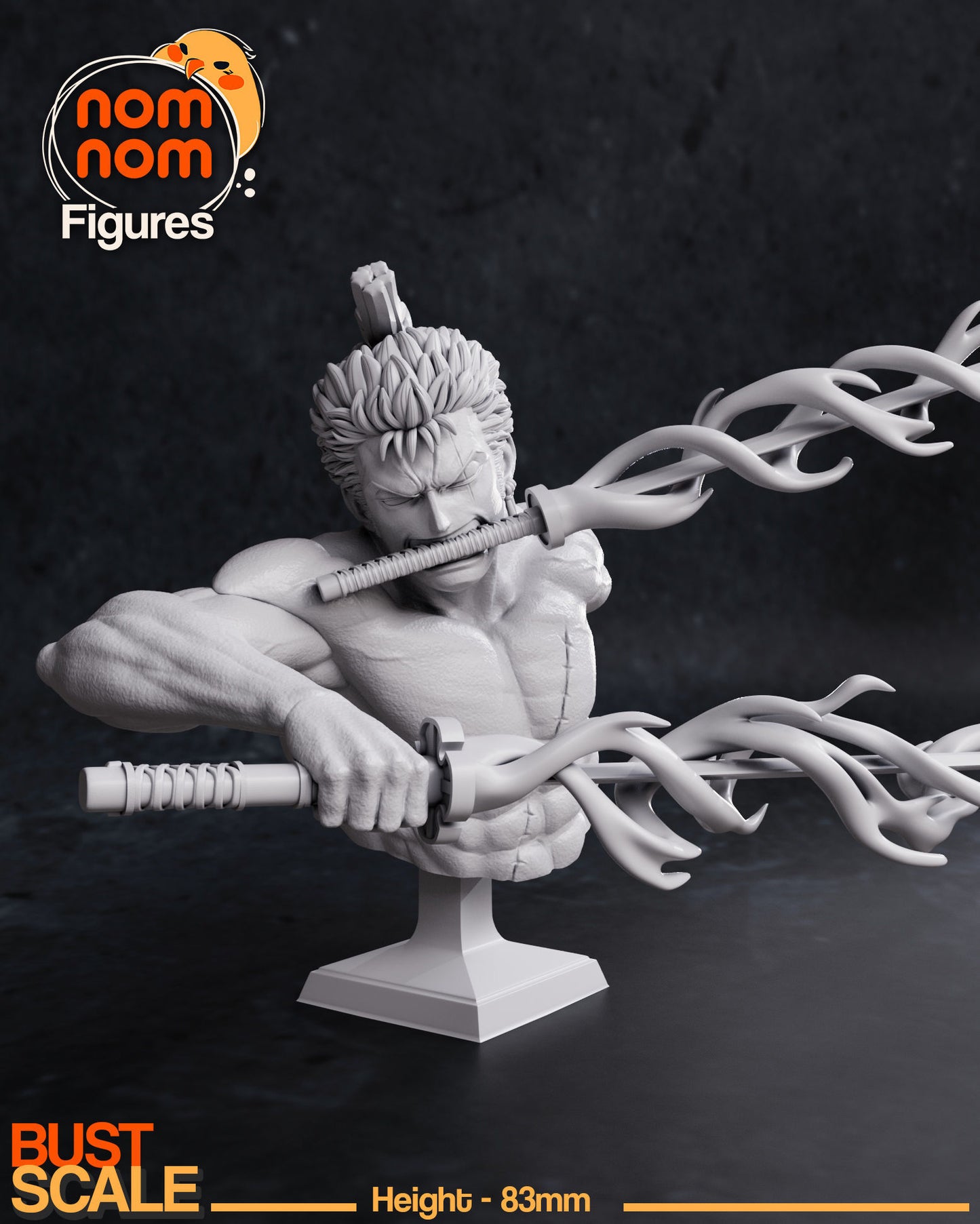 Wano Zoro | Resin Model or Bust Kit | DIY One Piece Three-Sword Samurai