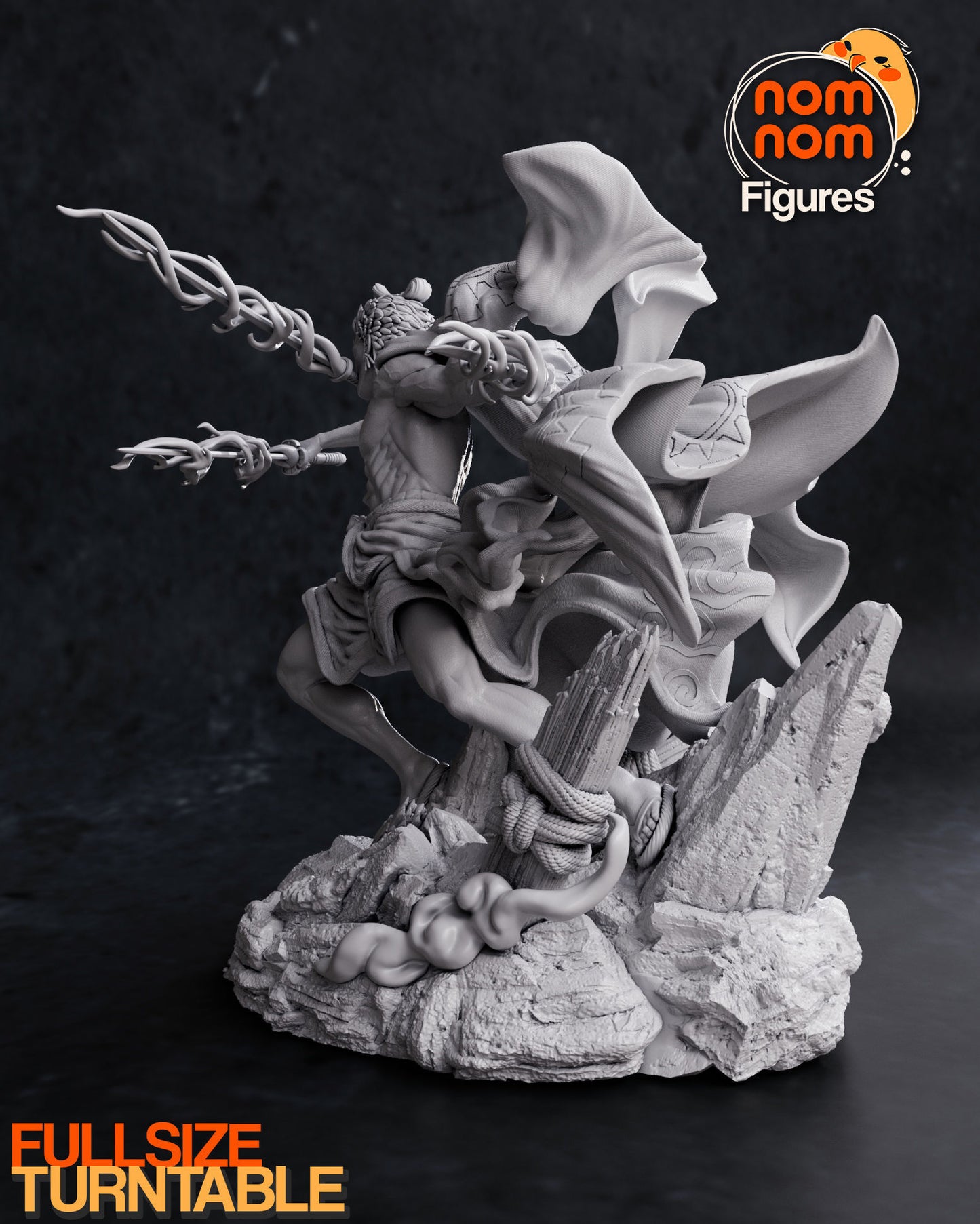 Wano Zoro | Resin Model or Bust Kit | DIY One Piece Three-Sword Samurai