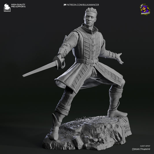 Wyll | Resin Model or Bust Kit | DIY Baldur's Gate 3 Blade of Frontiers
