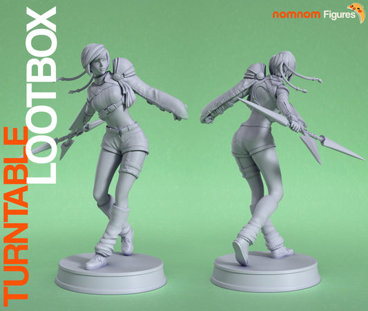 Yuffie Kisaragi | 7-Inch Resin Model Kit | DIY Final Fantasy VII Ninja Thief