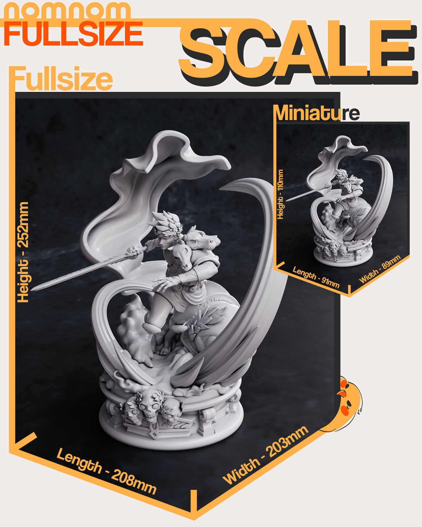 Zagreus | 10-Inch Resin Model Kit | DIY Hades Underworld Prince