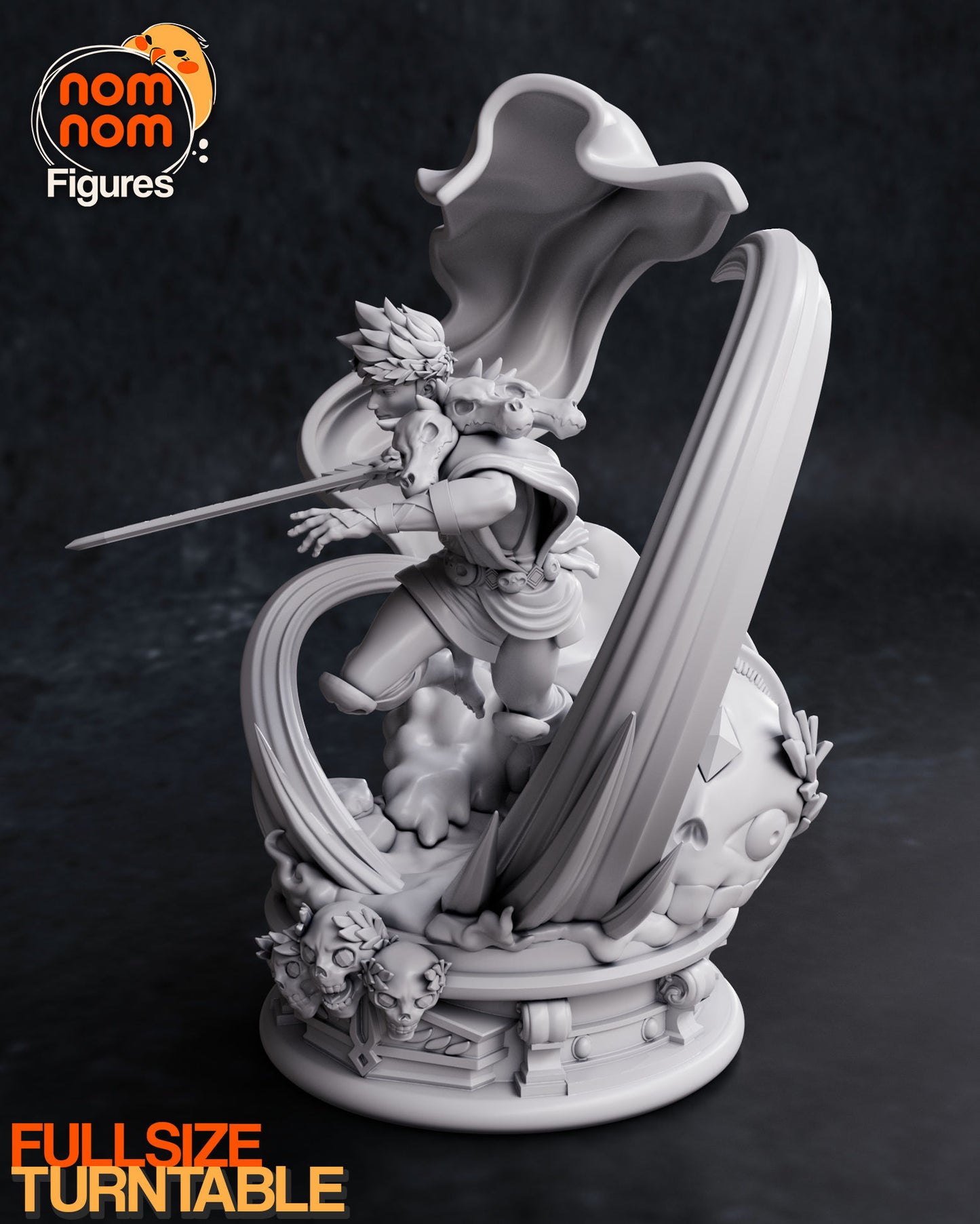 Zagreus | 10-Inch Resin Model Kit | DIY Hades Underworld Prince