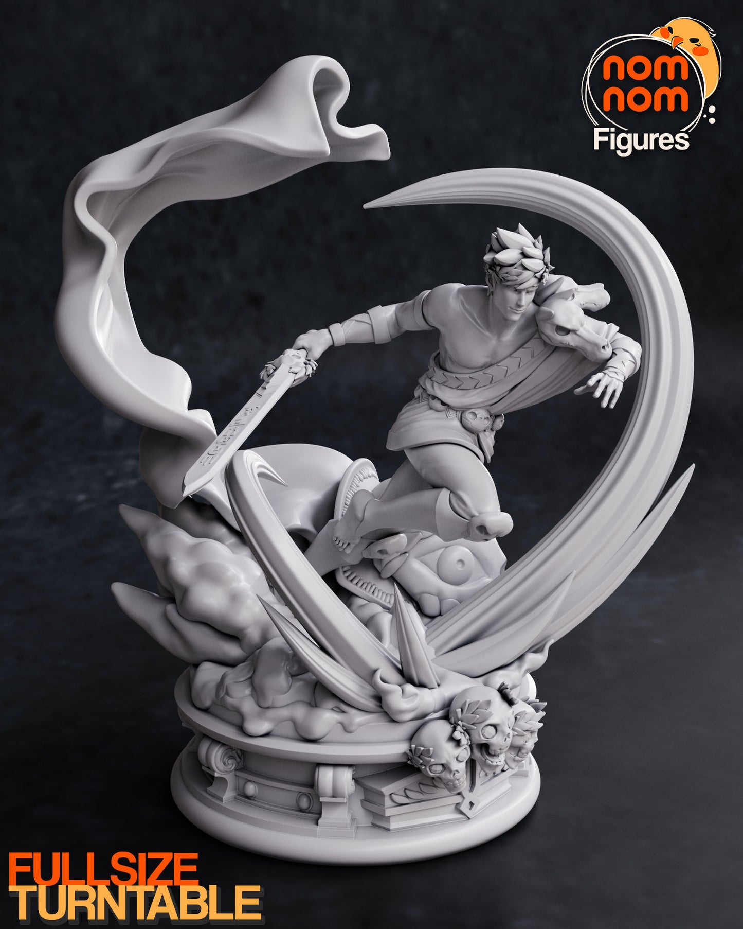 Zagreus | 10-Inch Resin Model Kit | DIY Hades Underworld Prince