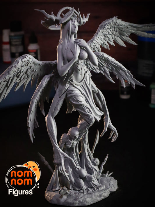 Zhazel | 9.5-Inch Resin Model Kit | DIY Angel Demoness