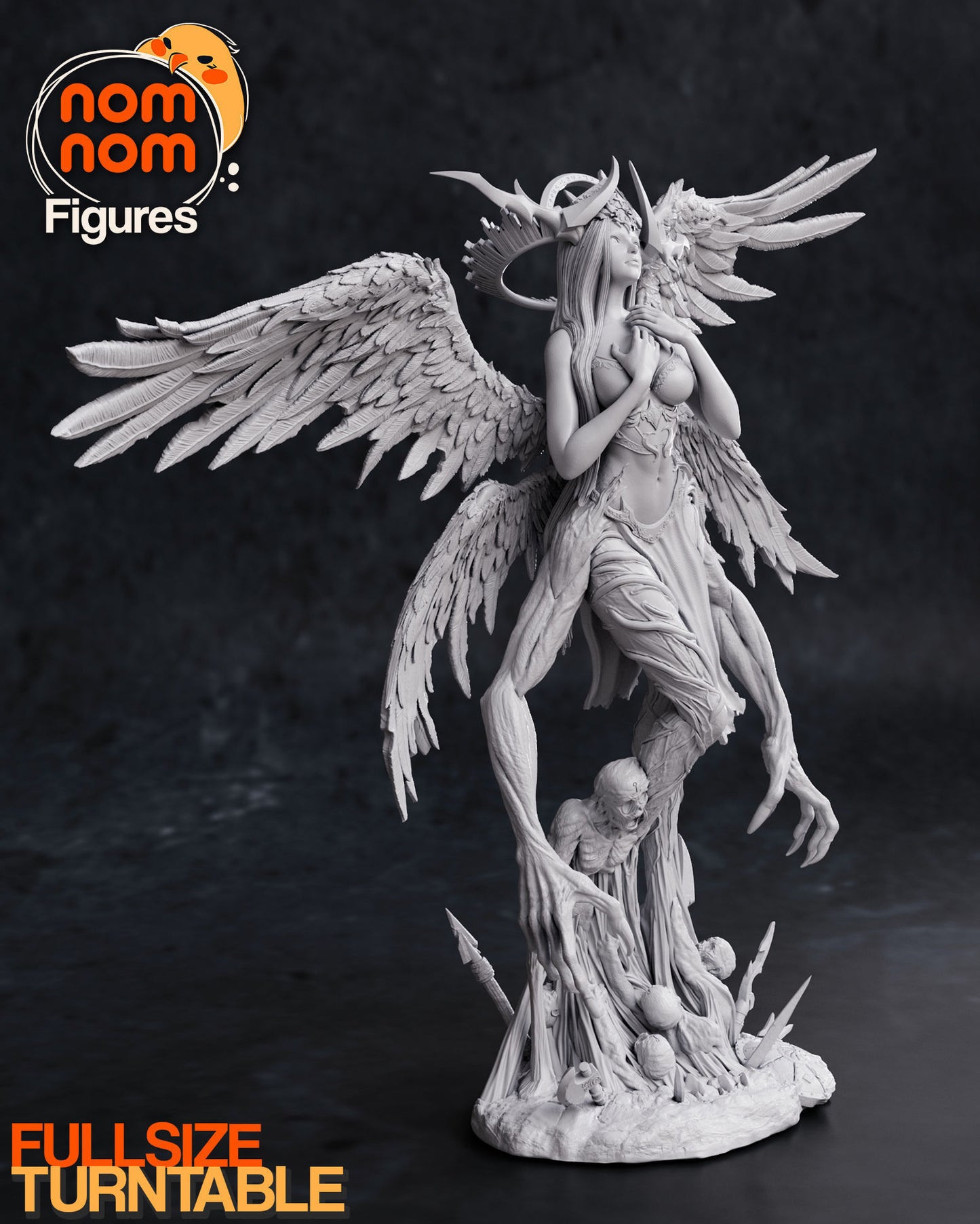 Zhazel | 9.5-Inch Resin Model Kit | DIY Angel Demoness